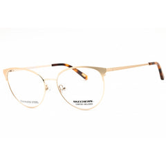 Skechers Women's Eyeglasses - Pale Gold Metal Full Rim Cat Eye Frame | SE2212 032
