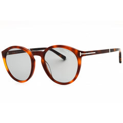 Tom Ford Men's Sunglasses - Blonde Havana Acetate Full Rim Round Frame | FT1021 53A