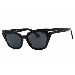 Tom Ford Women's Sunglasses - Shiny Black Acetate Full Rim Cat Eye Frame | FT1031 01A