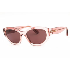 Tom Ford Women's Sunglasses - Shiny Pink Acetate Full Rim Cat Eye Frame | FT1086 72E