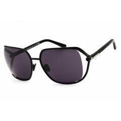 Tom Ford Women's Sunglasses - Shiny Black Metal Full Rim Square Frame | FT1092 01A