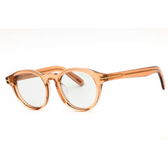Tom Ford Men's Sunglasses - Shiny Light Brown Acetate Full Rim Round | FT1123-D 45A