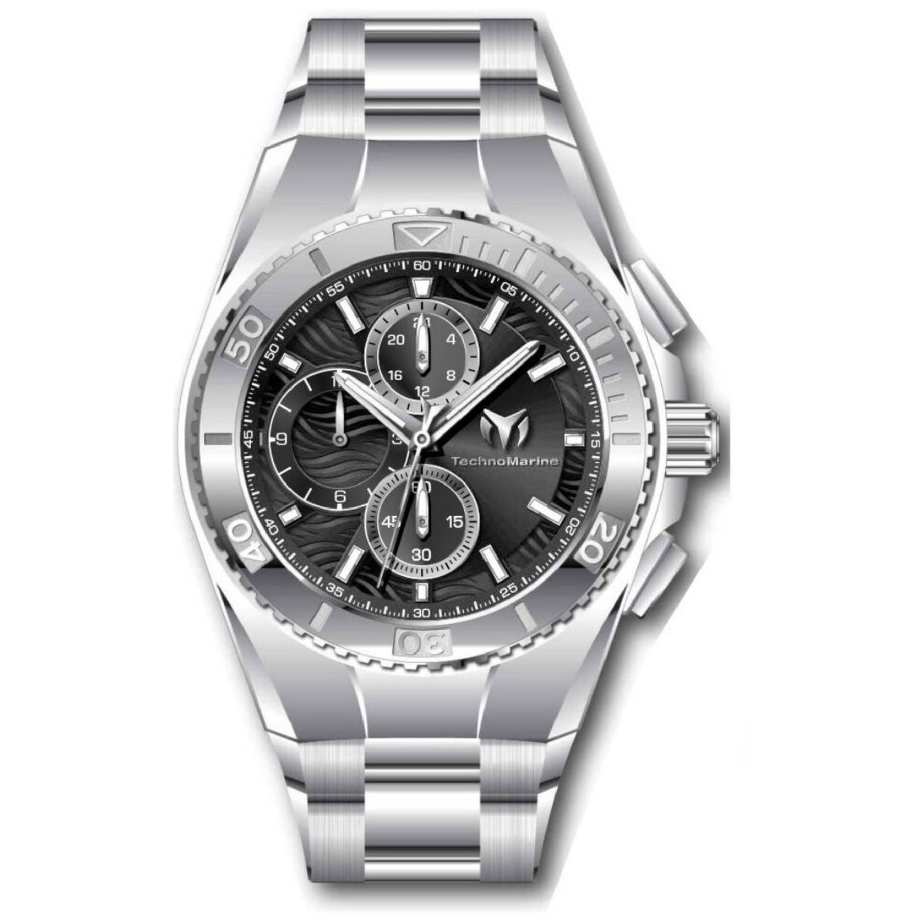 NWT Technomarine Ocean Chronograph Quartz Silver Dial Men\'s Watch Amazon.com: TechnoMarine Ocean Nomad TM-318090 Men main image 3