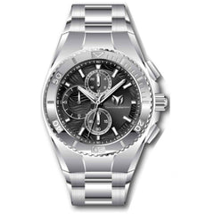 Technomarine Men's Watch - Manta Ocean Chronograph Black Dial Bracelet | TM-224021