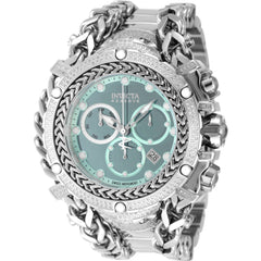 Invicta Men's Watch - Gladiator Chronograph Turquoise Dial Silver Bracelet | 48416
