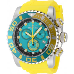 Invicta Men's Watch - Sea Hunter Chronograph Blue Dial Yellow Silicone Strap | 48983