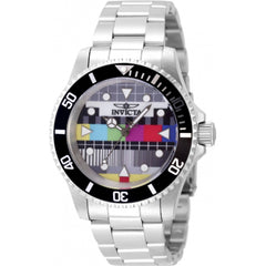 Invicta Men's Watch - Pop Art Limited Editions Silver Tone, Black Bezel | 49062