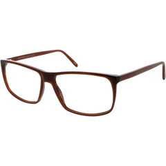 Andy Wolf Unisex Eyeglasses - Brown Acetate Square Full Rim Frame Demo Lens | 4525 J