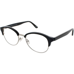 Andy Wolf Unisex Eyeglasses - Black Metal/Acetate Round Shape Frame Demo Lens | 4543 A
