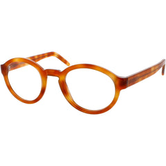 Andy Wolf Unisex Eyeglasses - Orange Havana Acetate Round Full Rim Frame | 4560 G