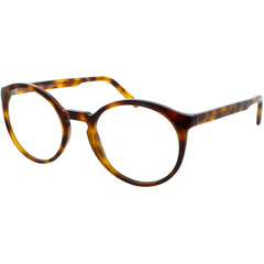 Andy Wolf Unisex Eyeglasses - Havana Acetate Round Full Rim Frame Demo Lens | 4566 E