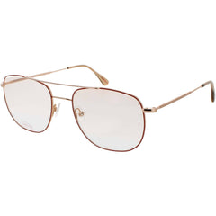 Andy Wolf Unisex Eyeglasses - Rose Gold Red Metal Aviator Full Rim Frame | 4741 C