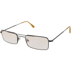 Andy Wolf Unisex Eyeglasses - Gunmetal Black Metal Rectangular Full Rim Frame | 4739 E