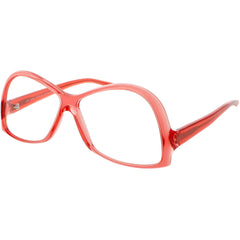 Andy Wolf Women's Eyeglasses - Crystal Red Acetate Cat Eye Full Rim Frame | 5049 D