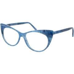 Andy Wolf Women's Eyeglasses - Blue Acetate Cat Eye Full Rim Frame Demo Lens | 5087 G