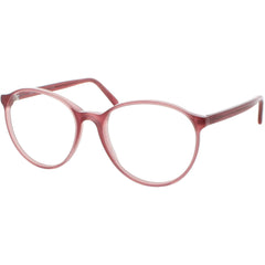 Andy Wolf Women's Eyeglasses - Berry Acetate Round Full Rim Frame Demo Lens | 5091 E