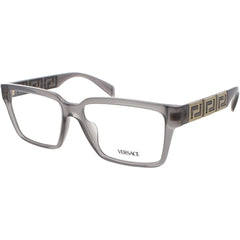 Versace Men's Eyeglasses - Opal Grey Acetate Square Full Rim Frame | 0VE3339U 5406