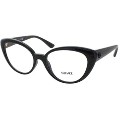 Versace Women's Eyeglasses - Black Acetate Cat Eye Shape Full Rim Frame | 0VE3349U GB1