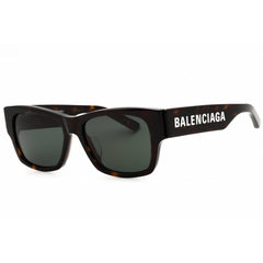 Balenciaga Unisex Sunglasses - Havana Acetate Square Full Rim Frame | BB0262SA 002