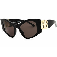 Balenciaga Women's Sunglasses - Black Acetate Cat Eye Full Rim Frame | BB0287S 001