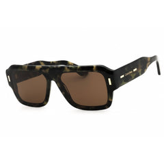 Calvin Klein Unisex Sunglasses - Khaki Havana Acetate Square Full Rim | CK24501S 341