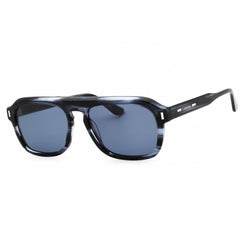 Calvin Klein Men's Sunglasses - Striped Blue Acetate Square Full Rim | CK24504S 416