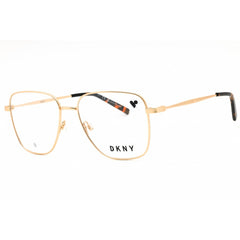 DKNY Women's Eyeglasses - Satin Gold Metal Square Shape Full Rim Frame | DK1031 717