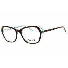 DKNY Women's Eyeglasses - Tortoise/Blue Acetate Cat Eye Full Rim Frame | DK5047 237