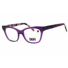 DKNY Women's Eyeglasses - Crystal Purple Acetate Cat Eye Full Rim Frame | DK5053 500