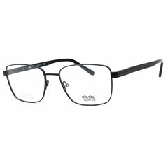 Elasta Men's Eyeglasses - Matte Black Metal Square Full Rim Frame | E 3125 0003 00