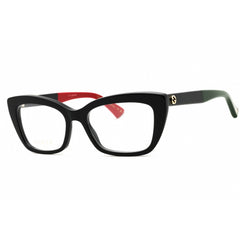Gucci Women's Eyeglasses - Black Acetate Cat Eye Shape Full Rim Frame | GG0165ON 001
