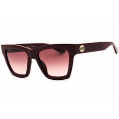Gucci Women's Sunglasses - Burgundy Injected Propionate Cat Eye Frame | GG1714S 003