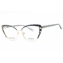 Guess Women's Eyeglasses - Grey/Other Metal Cat Eye Shape Full Rim Frame | GU50122 020