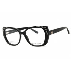 Guess by Marciano Women's Eyeglasses - Shiny Black Butterfly Full Rim | GM50001 001
