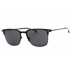 Hugo Boss Men's Sunglasses - Matte Black Metal Square Full Rim Frame | 1019/S 0003 00