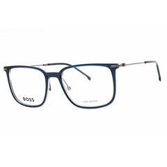 Hugo Boss Men's Eyeglasses - Blue Ruthenium Plastic Square Frame | BOSS 1484 0DTY 00