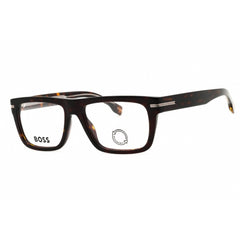 Hugo Boss Men's Eyeglasses - Havana Plastic Square Full Rim Frame | BOSS 1503 0086 00