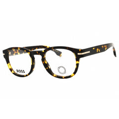 Hugo Boss Men's Eyeglasses - Dark Havana Gold Plastic Square Frame | BOSS 1504 0QUM 00