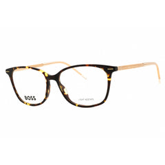 Hugo Boss Women's Eyeglasses - Havana Yellow Plastic Square Frame | BOSS 1526 0HJV 00