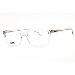 Hugo Boss Men's Eyeglasses - Grey Plastic Rectangular Shape Frame | BOSS 1570 0KB7 00