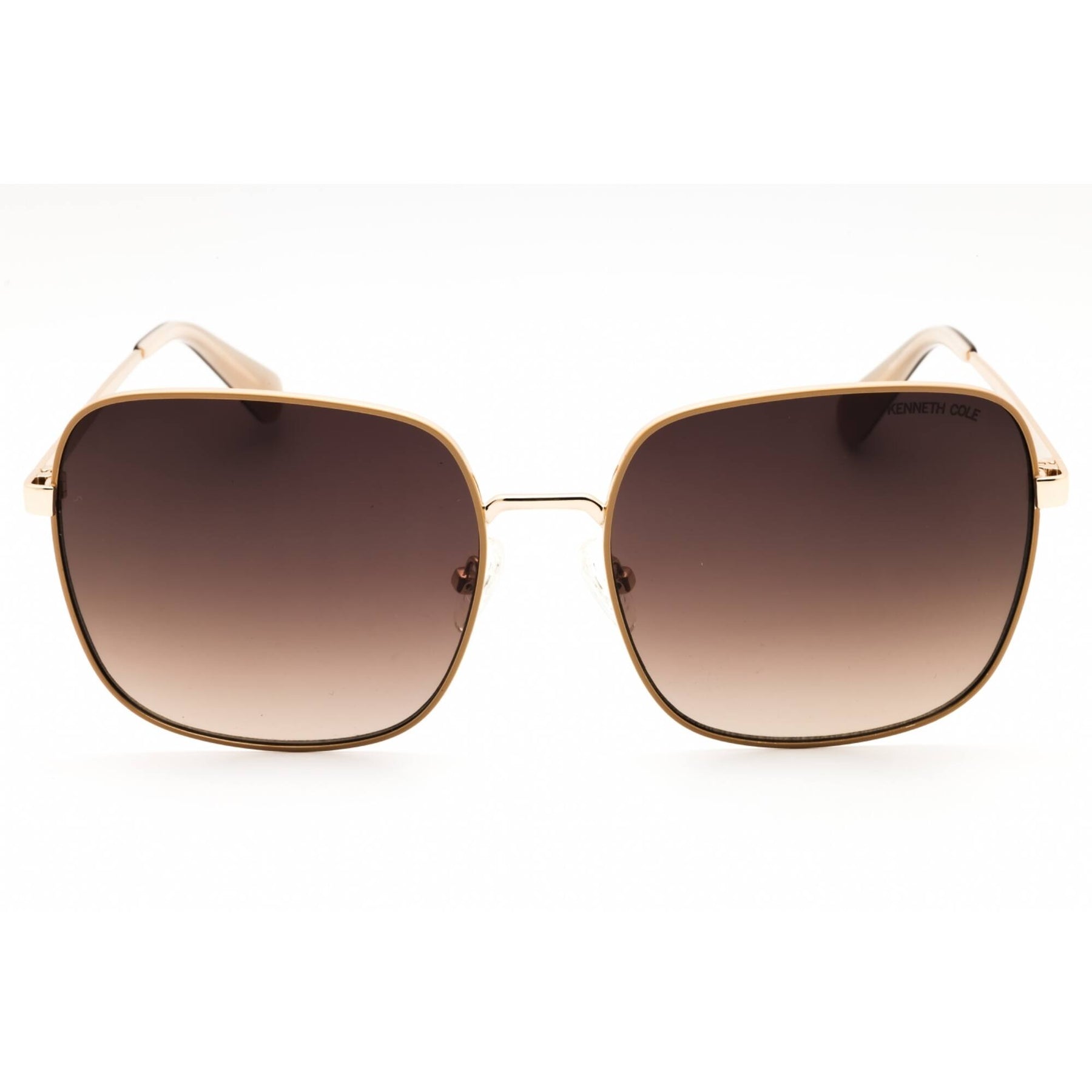 Kenneth Cole Gold Frame Square Sunglasses with Dark Lenses Opticontacts.com -- Kenneth Cole KC2987 main image 3