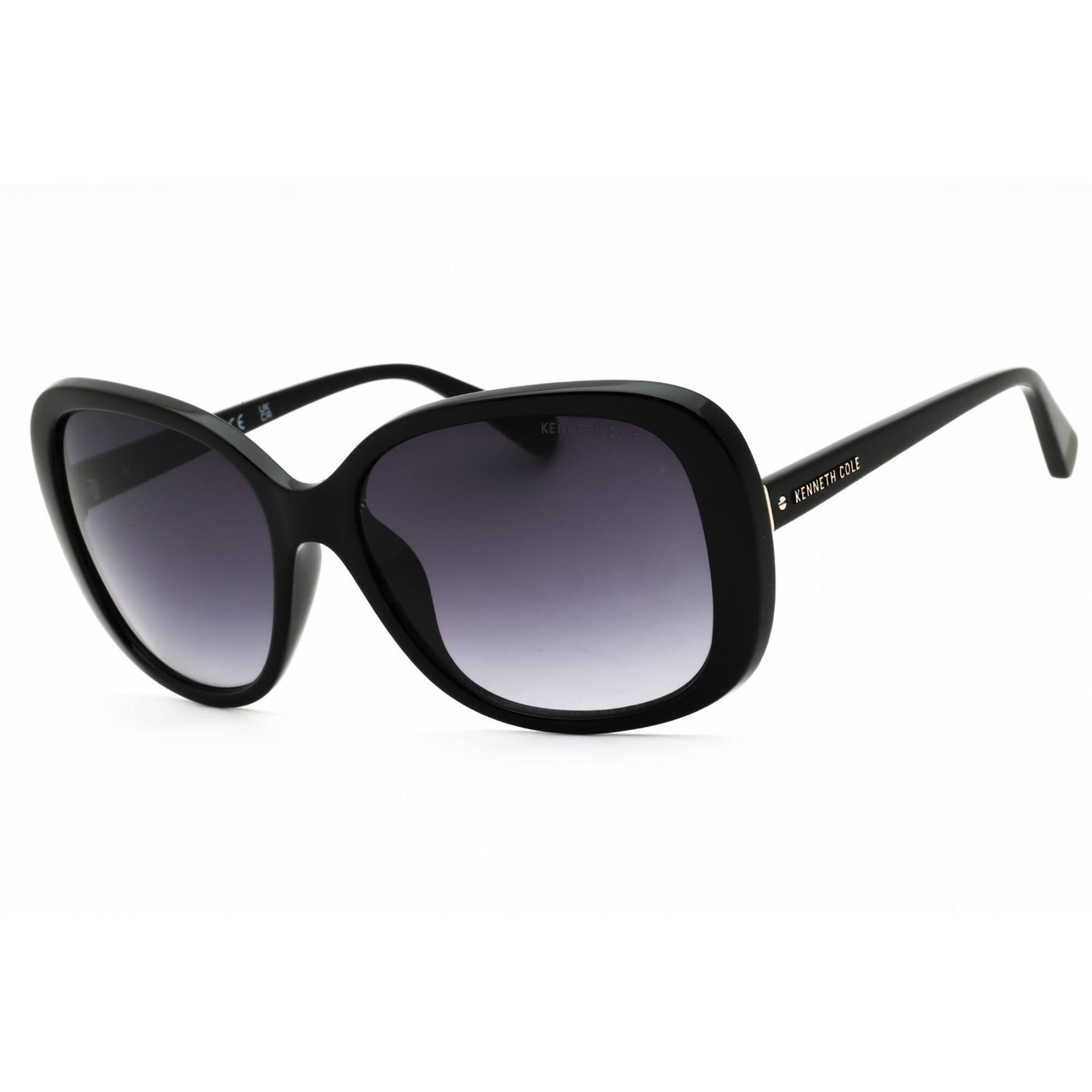 Kenneth Cole Black Oversized Sunglasses Fashionable Accessories Kenneth Cole Sunglasses & Sunglasses Accessories for Women  main image 4