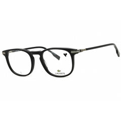 Lacoste Men's Eyeglasses - Black Acetate Square Frame Clear Demo Lens | L2954 001