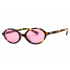Miu Miu Women's Sunglasses - Honey Havana Acetate Oval Shape Frame | 0MU 04ZSF VAU50D