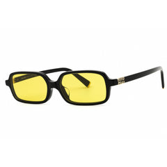 Miu Miu Women's Sunglasses - Black Acetate Rectangular Shape Frame | 0MU 11ZSF 16K07O