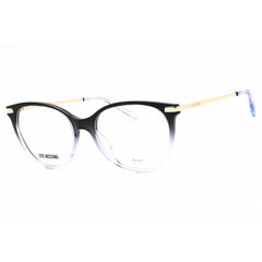 Moschino Love Women's Eyeglasses - Black Lilac Plastic Cat Eye Frame | MOL570 01X2 00