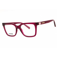 Moschino Love Women's Eyeglasses - Fuchsia Plastic Square Full Rim | MOL603 0MU1 00
