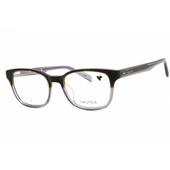 Nautica Men's Eyeglasses - Brown Grey Gradient Acetate Square Shape Frame | N8186 215