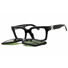 Off-White Men's Sunglasses - Black Acetate Square Frame | CLIP ON OERI14CC99PLA0011055