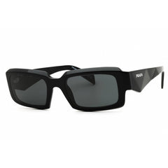 Prada Unisex Sunglasses - Black Acetate Rectangular Full Rim Frame | 0PR 27ZS 16K08Z